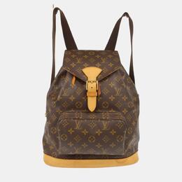 Louis Vuitton: Коричневый рюкзак 