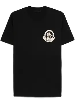 Moncler: Чёрная футболка 