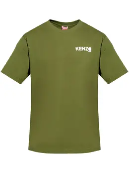 Kenzo: Футболка с цветочным принтом 