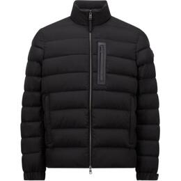 Moncler: Чёрный пуховик 