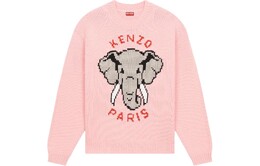 Kenzo: Розовый свитер 