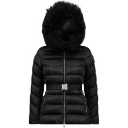 Moncler: Чёрный пуховик 