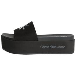 Calvin Klein: Чёрные шлёпанцы 