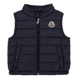 Moncler: Голубой жилет 