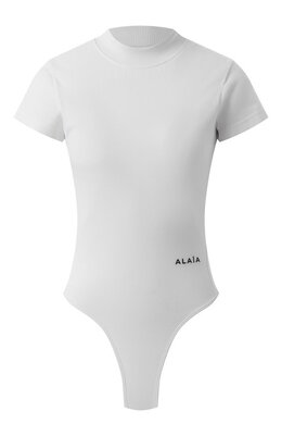 Alaia: Белый боди 