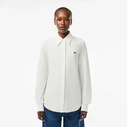 LACOSTE: Белая рубашка 