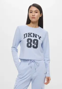 DKNY: Голубой свитшот 