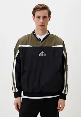 adidas Originals: Чёрная куртка 