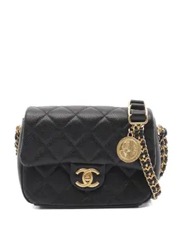 CHANEL Pre-Owned: Чёрная сумка 