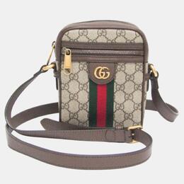 Gucci: Бежевая сумка  Ophidia GG