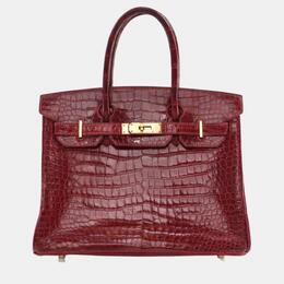 Hermes: Красная сумка  Birkin 30