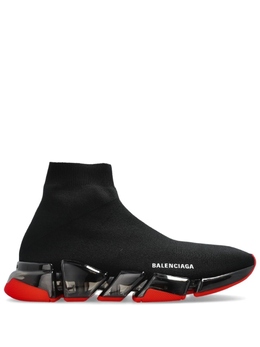 Balenciaga: Чёрные кроссовки  Speed.2