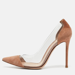 Gianvito Rossi: Бежевые туфли  Plexi