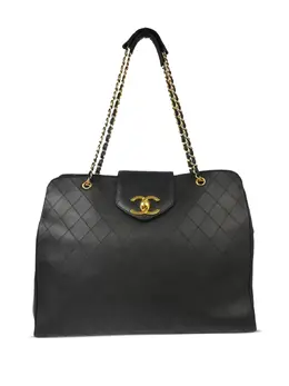 CHANEL Pre-Owned: Чёрная сумка 