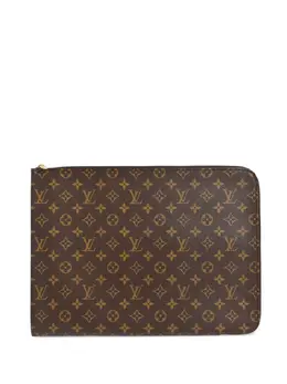 Louis Vuitton Pre-Owned: Коричневый клатч 