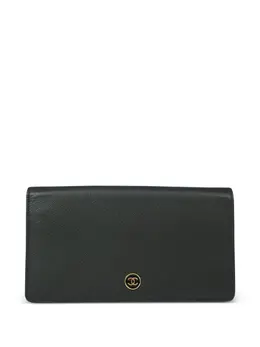 CHANEL Pre-Owned: Чёрный кошелёк 