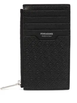 Ferragamo: Чёрный картхолдер 