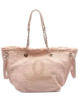 CHANEL Pre-Owned: Светлая сумка-шоппер 