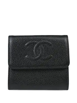 CHANEL Pre-Owned: Чёрный кошелёк 