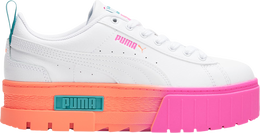 PUMA: Белые кроссовки  Mayze