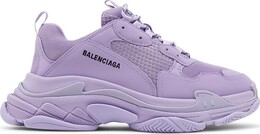 Balenciaga: Фиолетовые кроссовки  Triple S