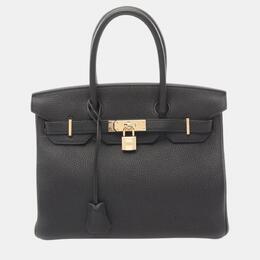 Hermes: Чёрная сумка  Birkin 30