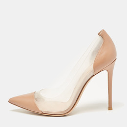 Gianvito Rossi: Бежевые туфли  Plexi