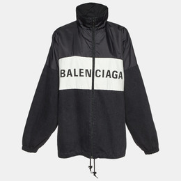 Balenciaga: Чёрная куртка 