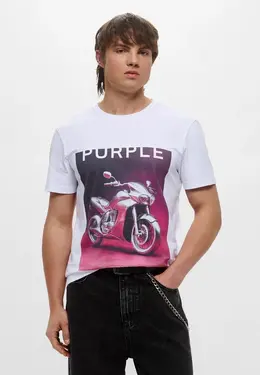 Purple Brand: Белая футболка 