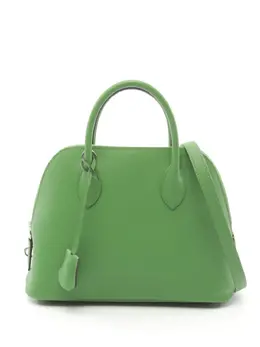 Hermès Pre-Owned: Зелёная сумка-шоппер 
