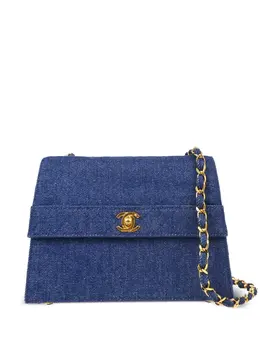 CHANEL Pre-Owned: Синяя сумка 