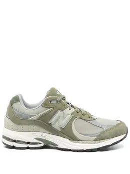 New Balance: Зелёные кроссовки  2002R