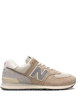 New Balance: Бежевые кроссовки  574