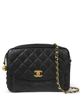 CHANEL Pre-Owned: Чёрная сумка 