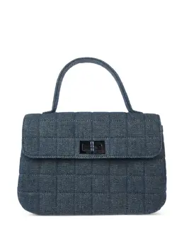 CHANEL Pre-Owned: Голубая сумка 