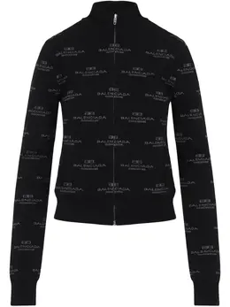 Balenciaga: Жаккардовый кардиган 