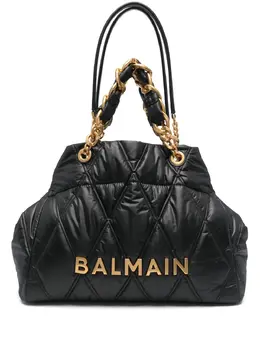 Balmain: Чёрная сумка-шоппер 