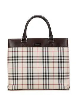 Burberry Pre-Owned: Коричневая сумка-шоппер 