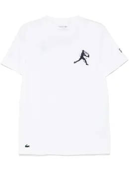 Lacoste: Белая футболка  Djokovic