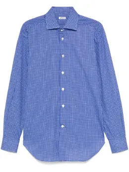 Kiton: Голубая рубашка 