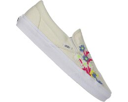 Vans: Белые кроссовки  Classic Slip On