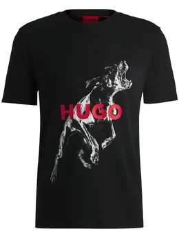 HUGO: Футболка с принтом 