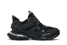 Balenciaga: Чёрные кроссовки  Track