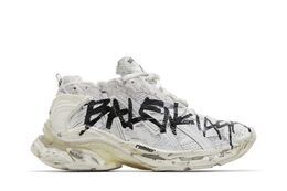 Balenciaga: Белые кроссовки  Runner