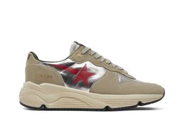 Golden Goose: Серебристые кроссовки  Running Sole