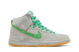 Nike: Серебристые кроссовки  SB Dunk High