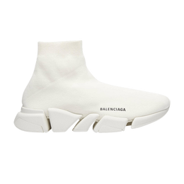 Balenciaga: Светлые кроссовки  Speed.2