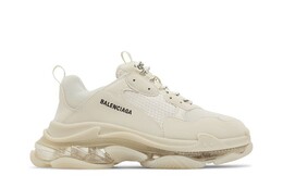 Balenciaga: Бежевые кроссовки  Triple S