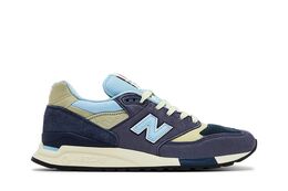 New Balance: Синие кроссовки 