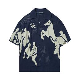 Jacquemus: Джинсы  La Chemise Jean с принтом